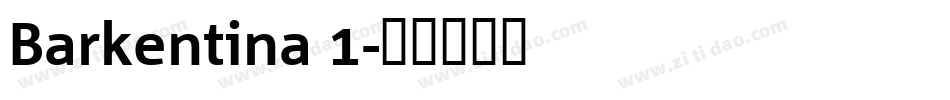 Barkentina 1字体转换